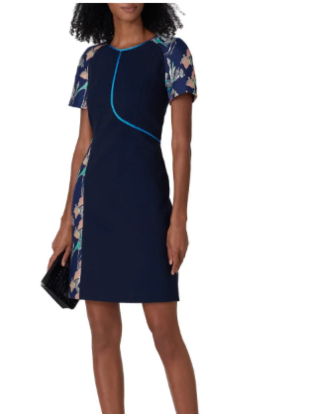 Jason Wu Collective (RTR) Navy Floral Sheath Dress Size 6